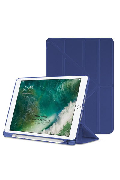 Microsonic Apple iPad 9.7 2017 Uyumlu  Kılıf (A1822-A1823) Origami Pencil Lac...