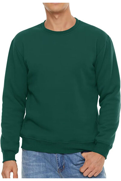 GHASSY CO. Ghassy Co. Men's Ultra Thermal Sherpa Plush Lined Crew Neck Sweatshirt