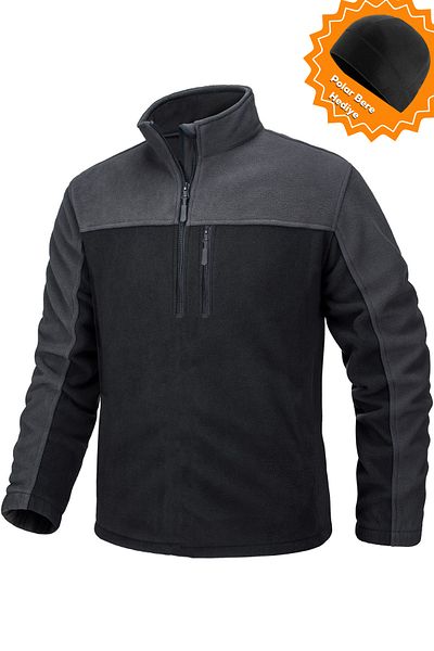 GHASSY CO. Men's Quarter Zip Half Zipper Pocket Fleece