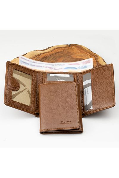 Grande 1414 Genuine Leather Men Wallet Hky High Quality Keychain Men's Set