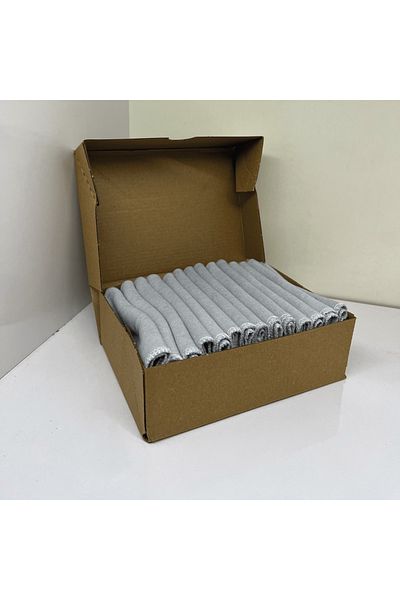 Tombik Baby 14 Pcs Cotton Baby Mouth Wiping Cloth - Gray