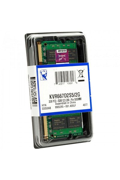 OEM ذاكرة وصول عشوائي للكمبيوتر المحمول 2 جيجا بايت 667 ميجا هرتز Ddr2 - Kvr667d2s5/2g