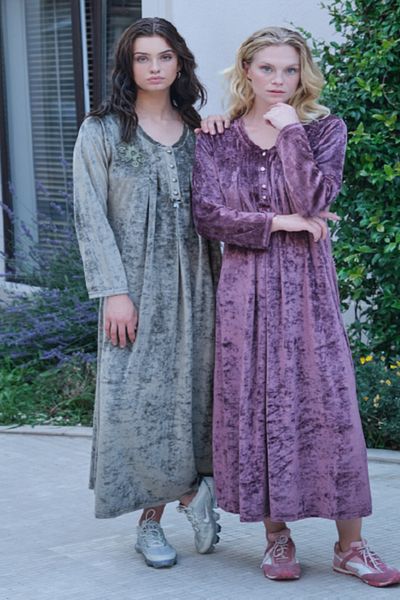 Bone Club 5512 BATTAL PURPLE VELVET NIGHTWEAR
