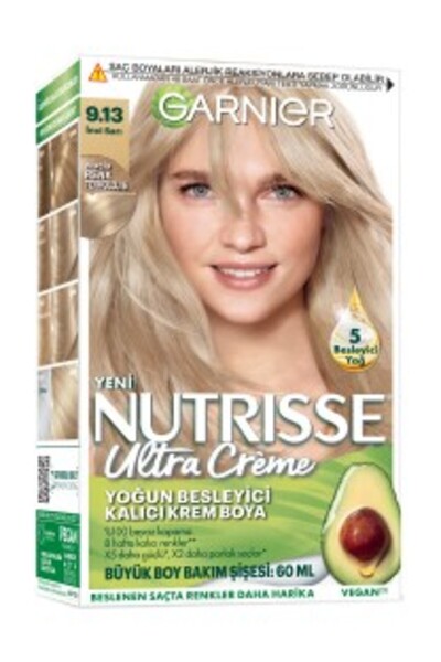 Garnier ( 2 ADET ) Garnier Nutrisse Ultra Creme 9.13 İnci Sarısı