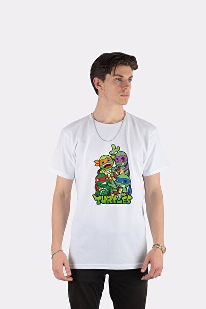 DOT تي شيرت للجنسين كارتون سلاحف النينجا
