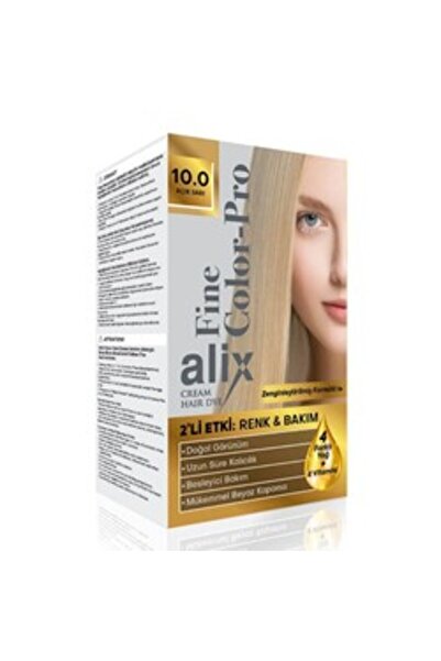 Alix طقم صبغة شعر أليكس - 10.0 أصفر فاتح، 2 قطعة
