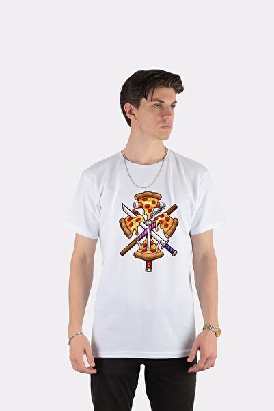 DOT تي شيرت للجنسين سلاحف النينجا بيتزا