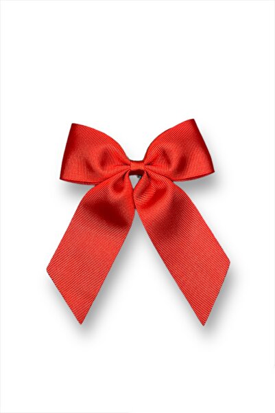 Eliya Clips Kırmızı Fiyonk Klips Toka