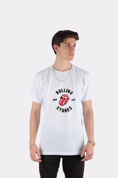 DOT تي شيرت للجنسين جولة رولينج ستونز 1978