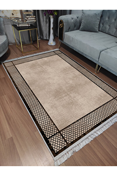 Modern home Klasik Çerçeve Detay Dijital Baskı Dot/Keçe Salon Halısı Makinada...