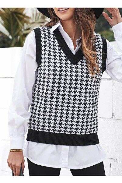 youknitwear you Lumbar V Yaka Kadın Süveter