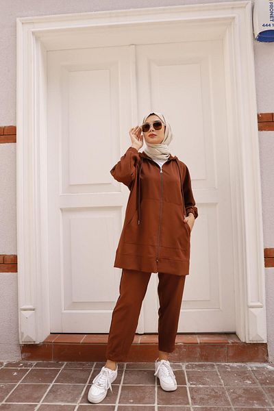 lurex moda Σετ φόρμας διπλής φόρμας Crepe Fabric