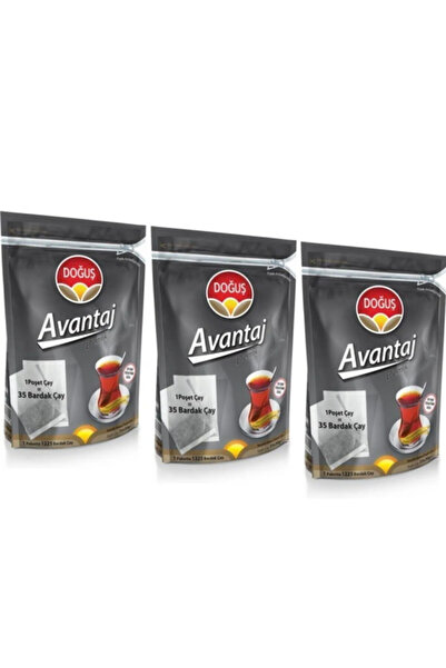 Doğuş Çay Set 3 Pieces Doğuş Teapot Bag Tea Advantage 30 gr 35 pcs