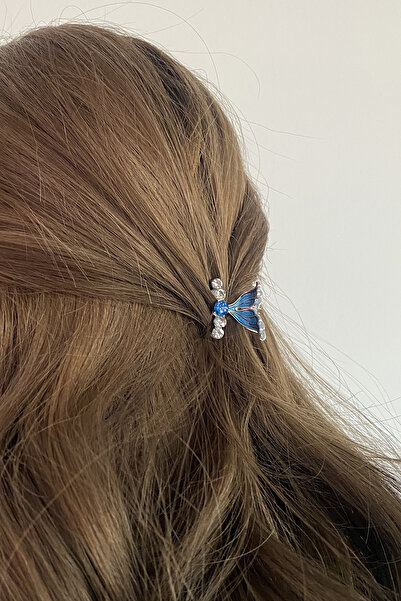 TAKIŞTIR Πλαϊνή πόρπη από πέτρα σε ασημί χρώμα (μονή)