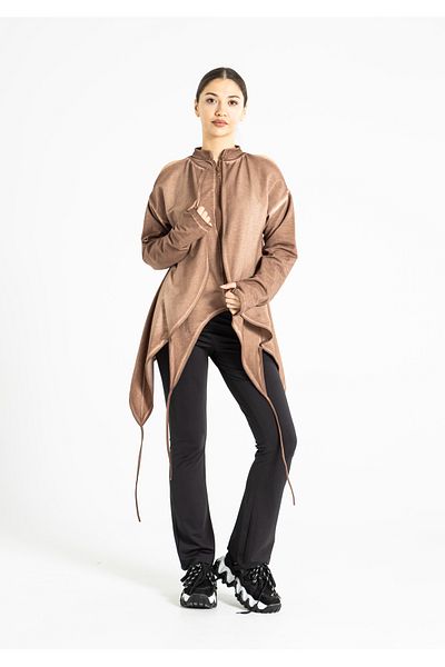 RUBYSTARS Women's Zippered Lycra 2 Thread Style Sweatshirt 2293