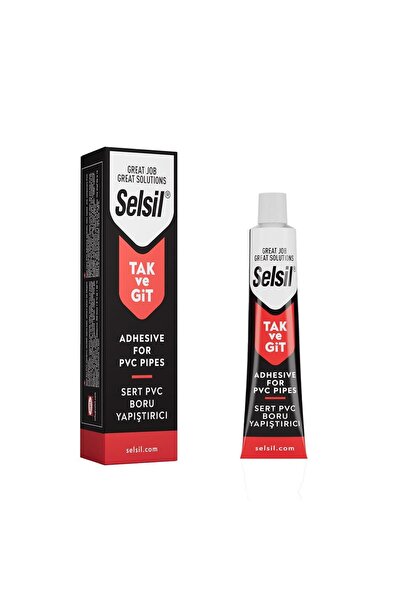 Selsil TakveGit PVC Sert Plastik Yapıştırıcı 125 gr.