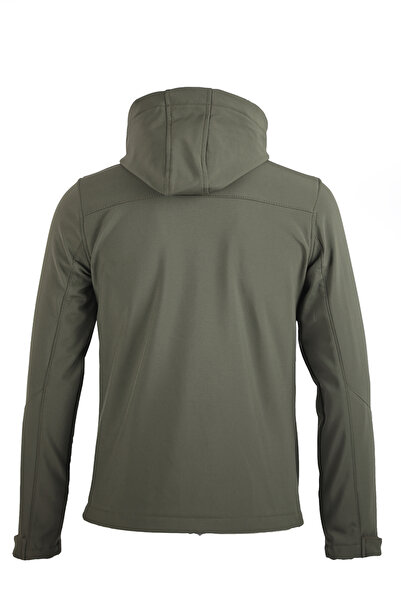 Oliggopol Men's Khaki Green Softshell Coat Water and Windproof Coat