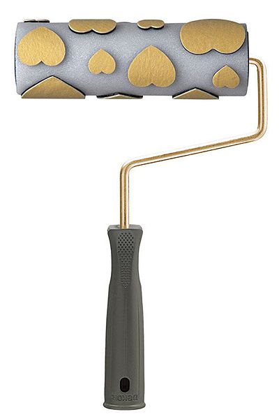 Binbirreyon Heart Effect Paint Roller with Handle 195mm CH015