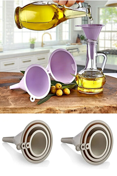 Çavdar Group Pratik 3 Boy Huni Seti 3'lü Huni Seti 3 Boy Renkli Plastik Huni