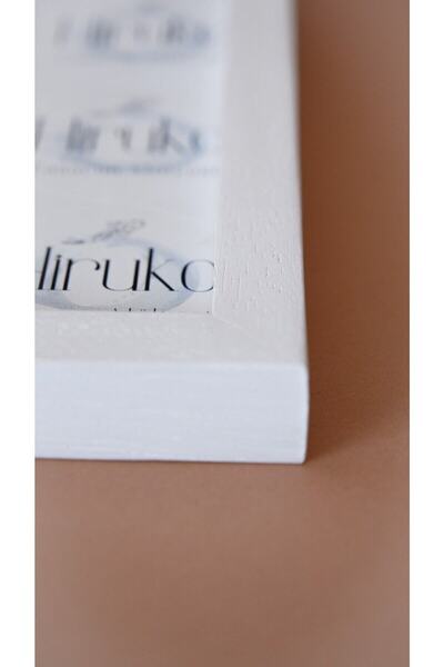 Hiruko Tasarım Atölyesi 13x18 Cm Internal Dimension Wooden Frame Set of 2 - Black and White Desktop and Wall Frame