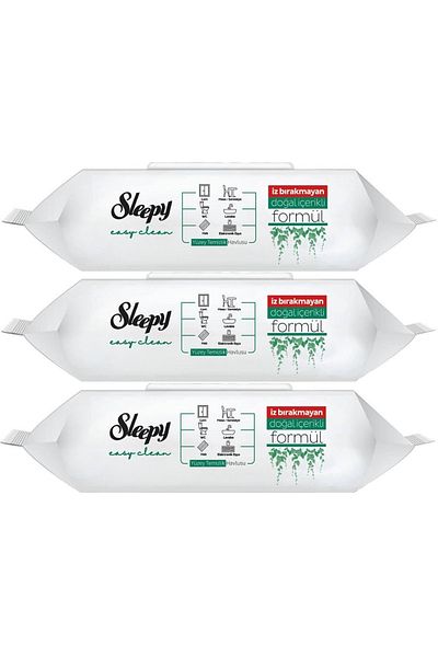 Sleepy Easy Clean Surface Cleaning Towel 100 Sheets with Plastic Cover (Set of 3) 300 Sheets