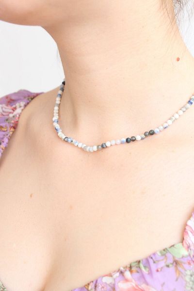 Crystalclem Sodalite Natural Stone Necklace