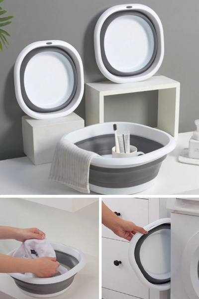 Emofom Akordiyon 10 Litre Katlanır Badya Leğen