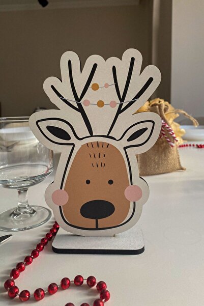 Popcorn Kids مجموعة من 4 قطع من سطح الطاولة من الصوف القطبي للعام الجديد