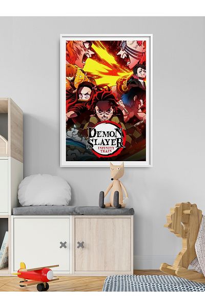 HOMEPACK Εκτύπωση αφίσας Demon Slayer με μονό πλαίσιο TK/532