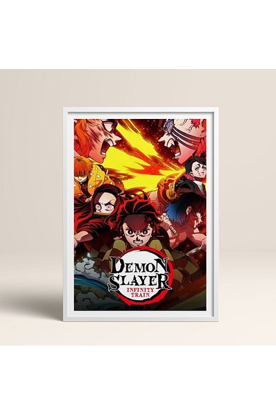 HOMEPACK Εκτύπωση αφίσας Demon Slayer με μονό πλαίσιο TK/532