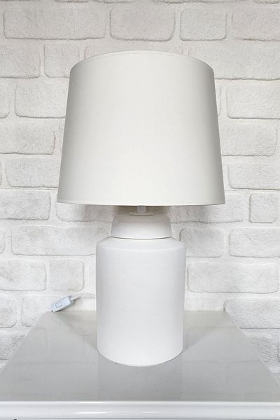 Qdec Vintage Ceramic Lampshade Cylinder Ecru-Ecru