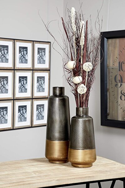 TuransoyCraft Novogratz Modern Vazo Büyük Boy 25 CM Dekoratif Sert Plastik Mo...