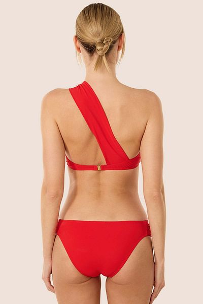 AYYILDIZ 3400 Red One Shoulder Bikini Set