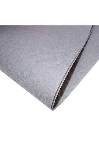 DÖNENCİX Meter Thin Felt Fabric 1 Mm 100 Cm Light Gray