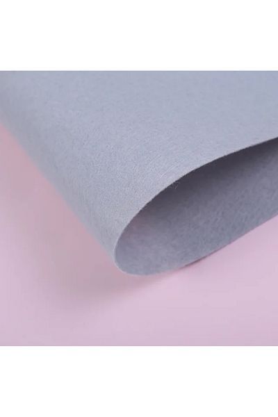 DÖNENCİX Meter Thin Felt Fabric 1 Mm 100 Cm Light Gray