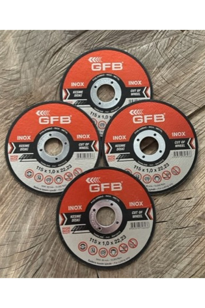 GFB 115MM İNOX METAL KESİCİ TAŞ İNCE METAL ÇELİK KESİCİ TAŞ 4ADET