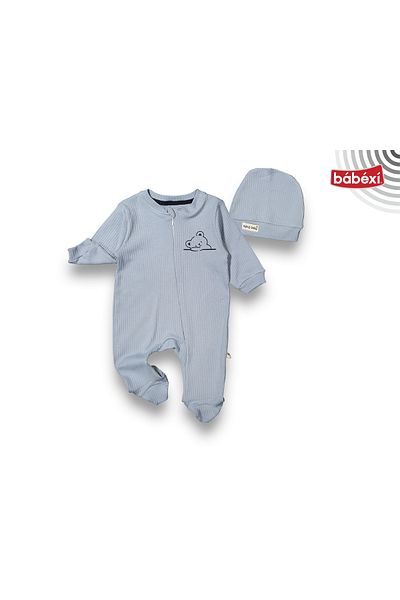 Puro Cotone Baby Rompers Blue