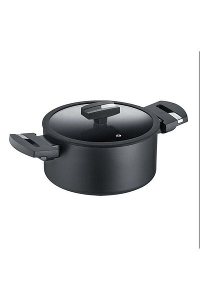Berndes Quartz Ceramic B.Green Induction 6 Piece Saucepan Set Black