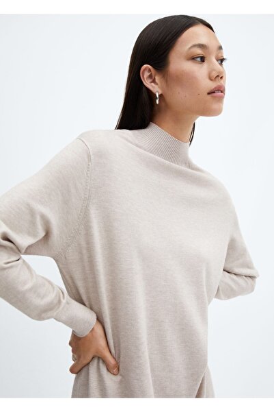 MANGO Woman Örgü midi elbise