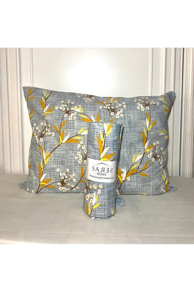 Sares Home Floral Yellow Lavender Pattern Oversize Elastic Sheet Set