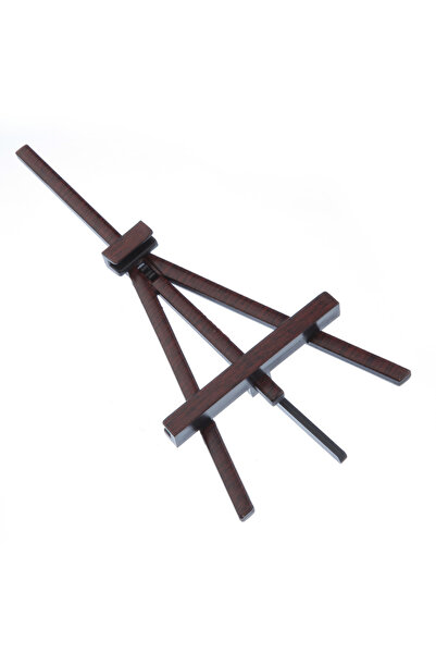 Tek-İş Masaüstü Ayarlı Ahşap Görünümlü Plastik Mini Şövale Üç Ayaklı Resim Kitap Tablet Resim Sehbası