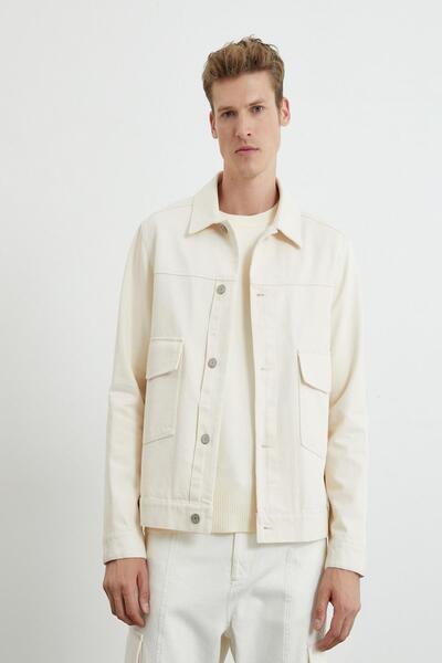 Koton Men's Ecru Jacket