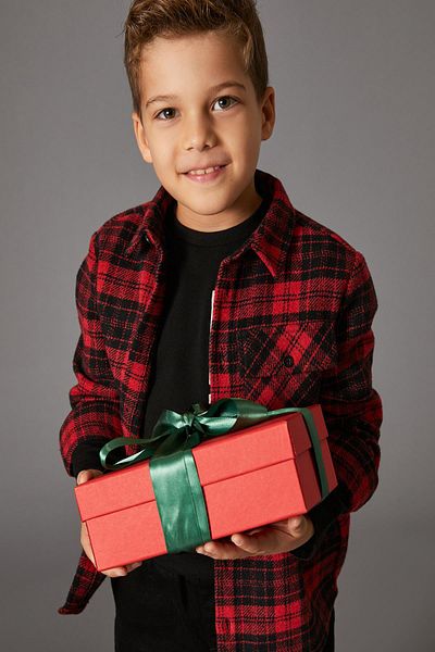 Koton 4wkb60021tw Boy's Shirt Red Plaid