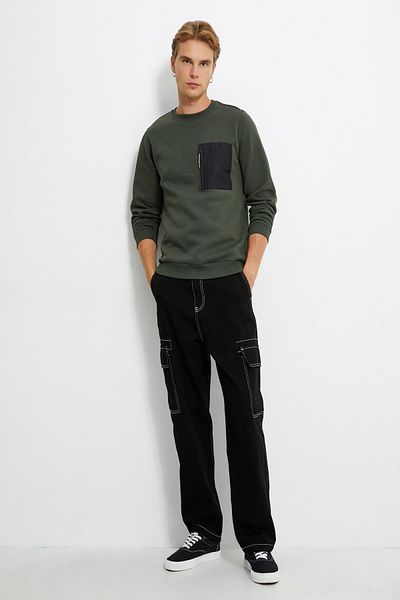 Koton Men's Khaki Sweatshirt