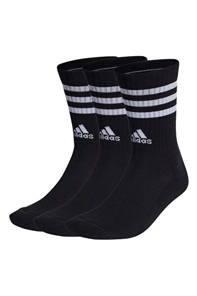 adidas Unisex Socken, 3er Pack - 3-Streifen Cushioned Crew, Logo, Streifen, gepolstert