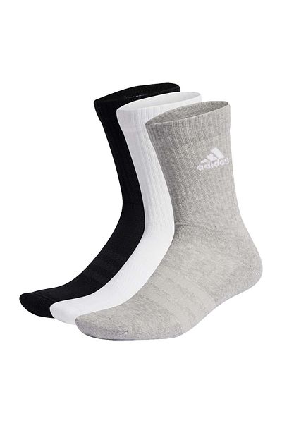 adidas 3er-Pack Unisex-Socken – gepolsterte Strumpfhosen, Logo, gefüttert, groß