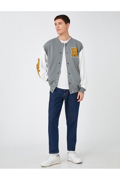 Koton Чоловічий піджак для коледжу 3WAM70210MK Grey GRI