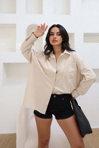 Reyon Single Pocket Poplin Shirt with Cuff Detail