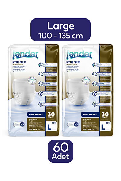 JENDER Emici Külot Hasta Bezi Süper Emici Large 60 Adet