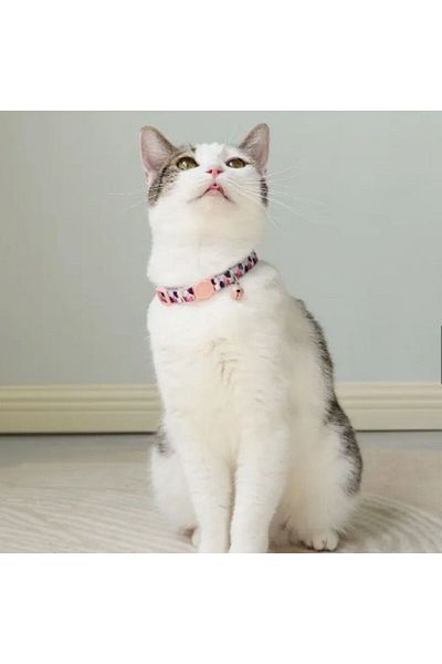 FloriaShopping Safety Locking Cat Collar with Small Bell